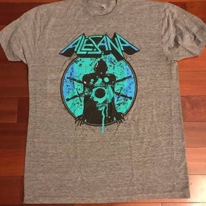 XL Alesana Punk Rock Band Shirt Swords Samurai